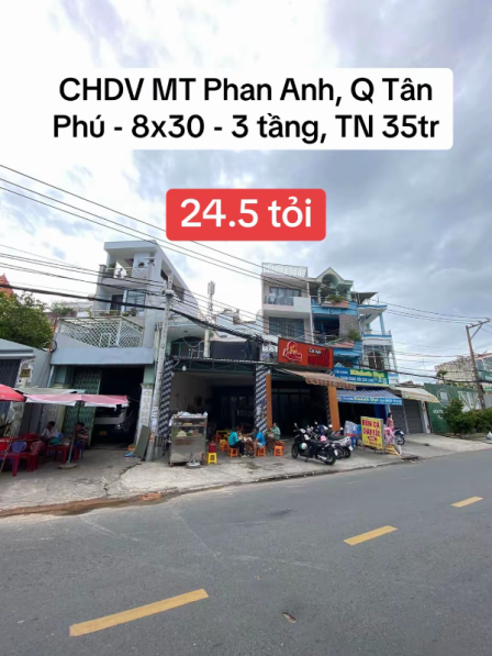 Bán nhà MTKD Phan Anh, Q Tân Phú  -  8x30 -  4 tầng