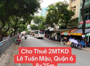 Cho thuê nhà 2mtkd Lê Tuấn Mậu, Quận 6, 8x25m, 35 triệu