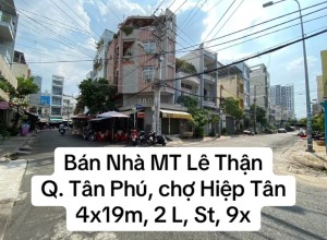 Bán nhà Giá Rẻ đường Lê Thận, Quận Tân Phú, 4x19m, 3 tấm, 9.2 tỷ, gần chợ Hiệp Tân