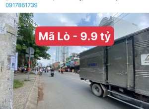 Bán nhà MT Mã Lò, Q Bình Tân -  4x25 -  Cấp 4 - 9.9 tỷ