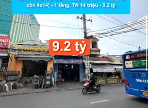 Bán nhà MTKD Mã Lò, Q Bình Tân -  4x22 (LG còn 4x14) -  1 tầng, TN 14 triệu - 9.2 tỷ