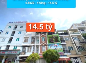 MT Đường số 19, Q Bình Tân (Tên Lửa) -  4.5x20 -  4 tầng - 14.5 tỷ