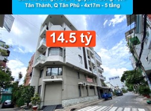 Bán nhà căn góc 2 MT Nguyễn Trường Tộ, P Tân Thành, Q Tân Phú - 4x17m - 5 tầng
