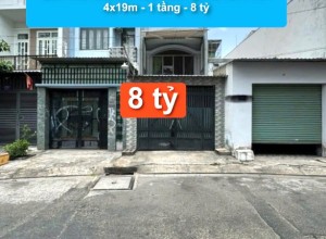 Bán nhà Hẻm 8m Vườn Lài ❤️, Q Tân Phú - 4x19m - 1 tầng - 8 tỷ