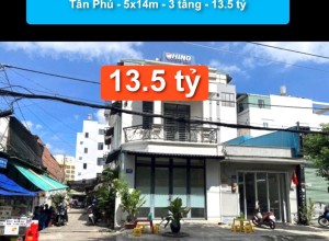 Bán nhà Căn góc 2 MT Phan Đình Phùng, Q Tân Phú - 5x14m - 3 tầng - 13.5 tỷ