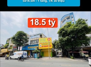 Bán nhà căn góc 2 MTKD Gò Dầu, Q Tân Phú - 5x14.5m - 1 tầng, TN 30 triệu