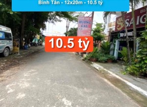 Bán đất khu Bắc Lương Bèo, P Tân Tạo A, Q Bình Tân - 12x20m - 10.5 tỷ