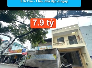 Bán nhà Hẻm 8m Phú Thọ Hoà, Q Tân Phú - 5.3x11m - 1 lầu, nhà đẹp ở ngay