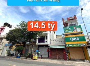 Bán nhà MTKD Vườn Lài, P Tân Thành, Q Tân Phú - 4x17.3m - 4 tầng