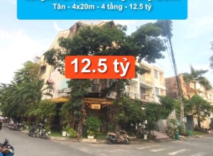 Căn góc 2 MT khu Nam Hùng Vương, Q Bình Tân - 4x20m - 4 tầng - 12.5 tỷ
