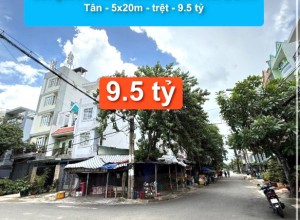 Căn góc 2 MT khu Bonchen - Tên Lửa, Q Bình Tân - 5x20m - trệt - 9.5 tỷ