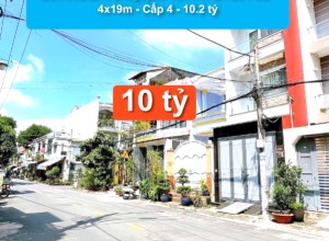Bán nhà MTKD Nguyễn Văn Tố, Q Tân Phú - 4x19m - Cấp 4 - 10 tỷ