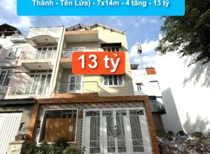 Bán nhà MT Đường số 8, Q Bình Tân (Hai Thành - Tên Lửa) - 7x14m - 4 tầng - 13 tỷ