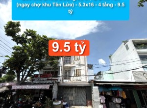 Bán nhà MTKD Đường số 51, Q Bình Tân (ngay chợ khu Tên Lửa) - 5.3x16 - 4 tầng - 9.5 tỷ