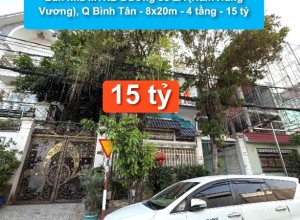 Bán nhà MTNB Đường số 2A (Nam Hùng Vương), Q Bình Tân - 8x20m - 4 tầng - 15 tỷ