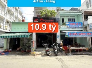 Bán nhà Hẻm 10m Tân Sơn Nhì, Q Tân Phú - 4x15m - 4 tầng