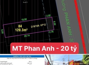 Bán nhà MTKD Phan Anh, Q Bình Tân - 6x20m - 1 tầng - 20 tỷ