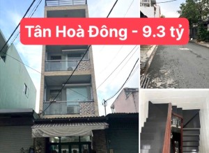 Bán nhà Hẻm 8m Tân Hoà Đông, Q Tân Phú - 4x17m - 4 tầng