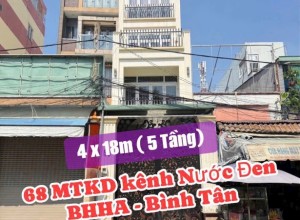 Bán nhà MTKD Kênh Nước Đen, Q Bình Tân - 4x18m - 5 tầng - 9.5 tỷ
